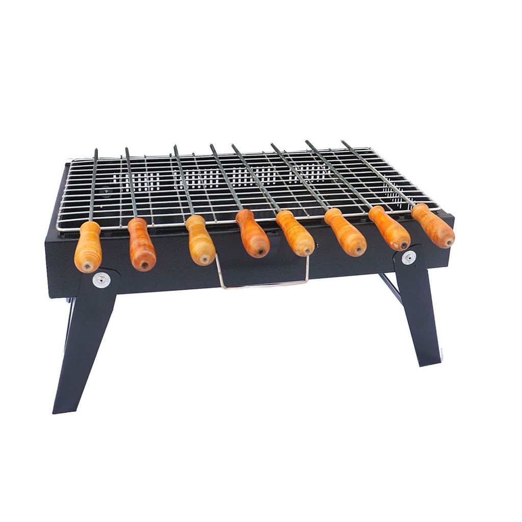 17 X 10 X 8 Inch - Half Briefcase Food Grill & 8 Skewers - 2.5 Kg