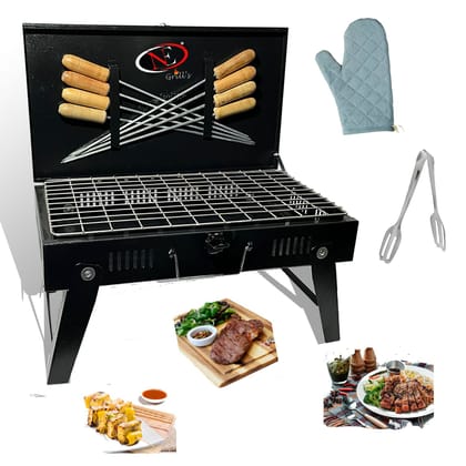 Buy  17X10X10 Inch - Briefcase Food Grill & 8 Skewers - 3 Kg Online | Urvann.com