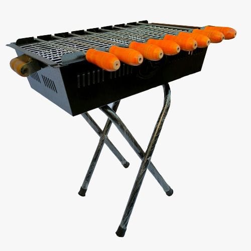 17 X 10 X 18 Inch -  X -Stand (Small) Without Top Food Grill & 8 Skewers - 4.5 Kg