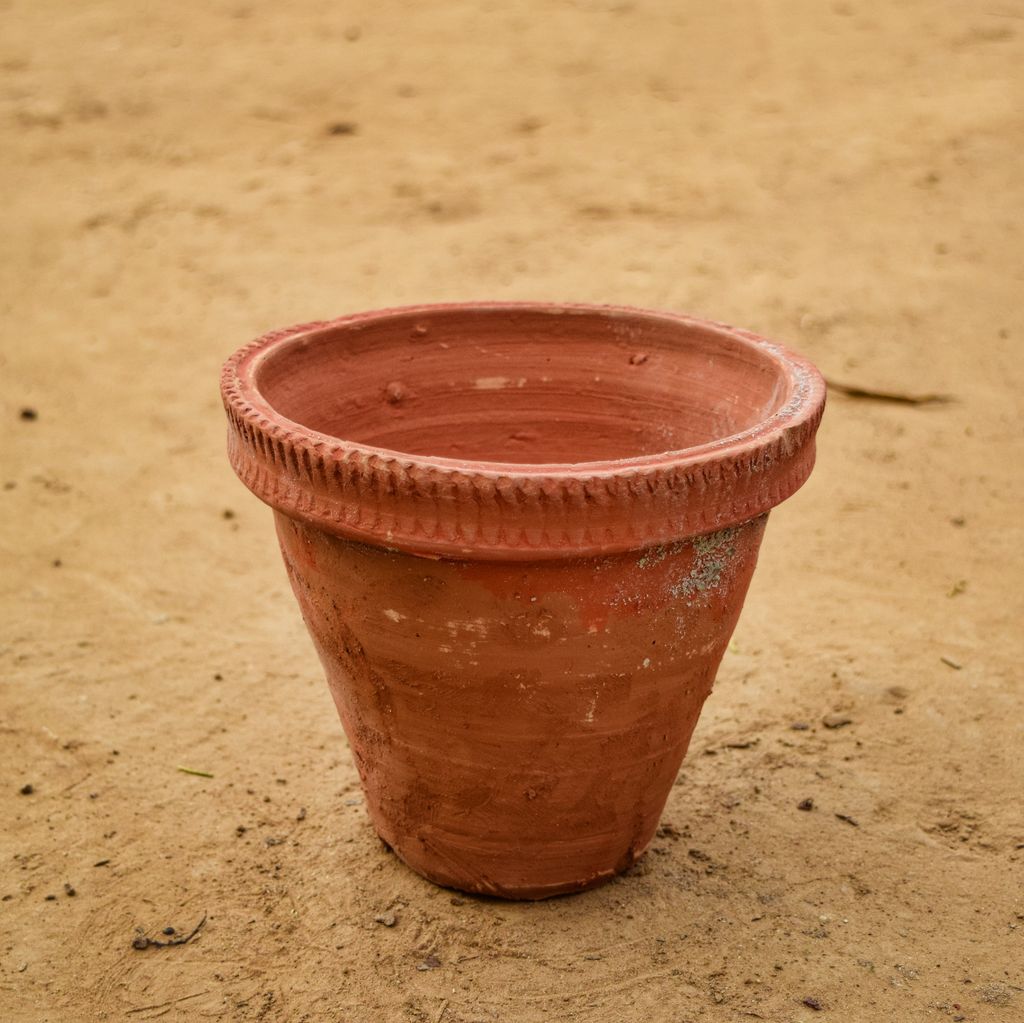 6 Inch Standard Collar Terracotta Clay Pot - Handcrafted, Eco-Friendly Planter for Indoor & Outdoor Use