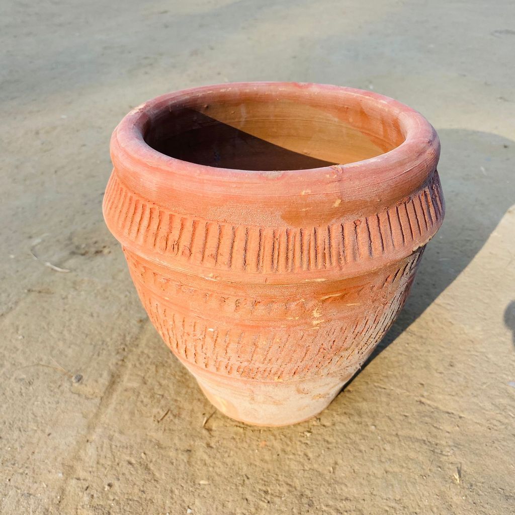 6 Inch Shilp Terracotta Clay Mitti Pot - Handcrafted, Eco-Friendly Planter for Indoor & Outdoor Use