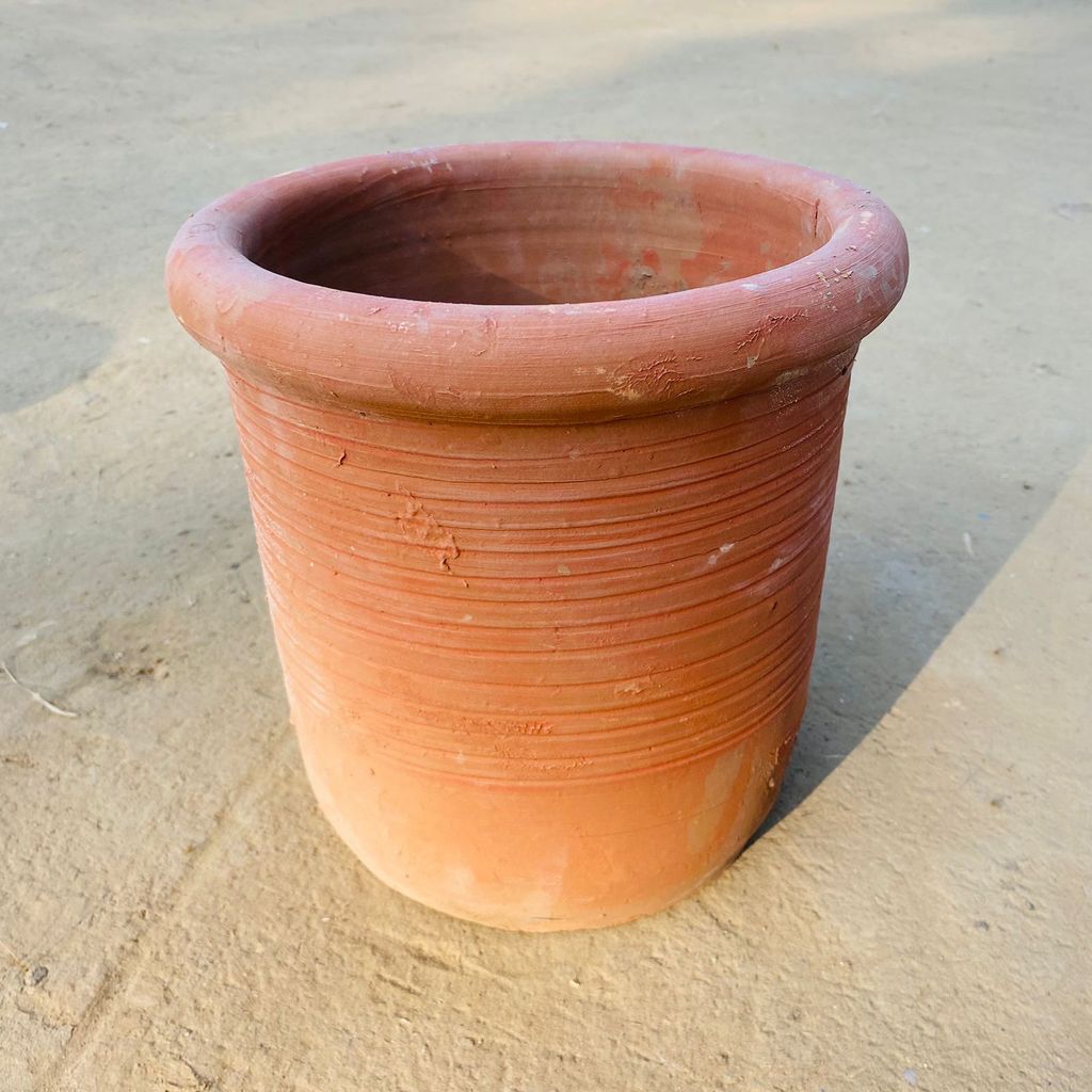 6 Inch Dhara Terracotta Clay Mitti Pot - Handcrafted, Eco-Friendly Planter for Indoor & Outdoor Use