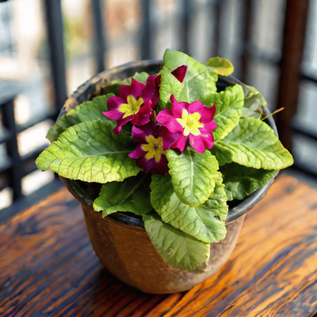 Primula rosea (any colour) in 6 Inch Nursery Pot