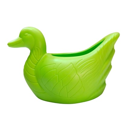 Buy 6.5 X 5.5 Inch Green Premium Duck Plastic Pot Online | Urvann.com