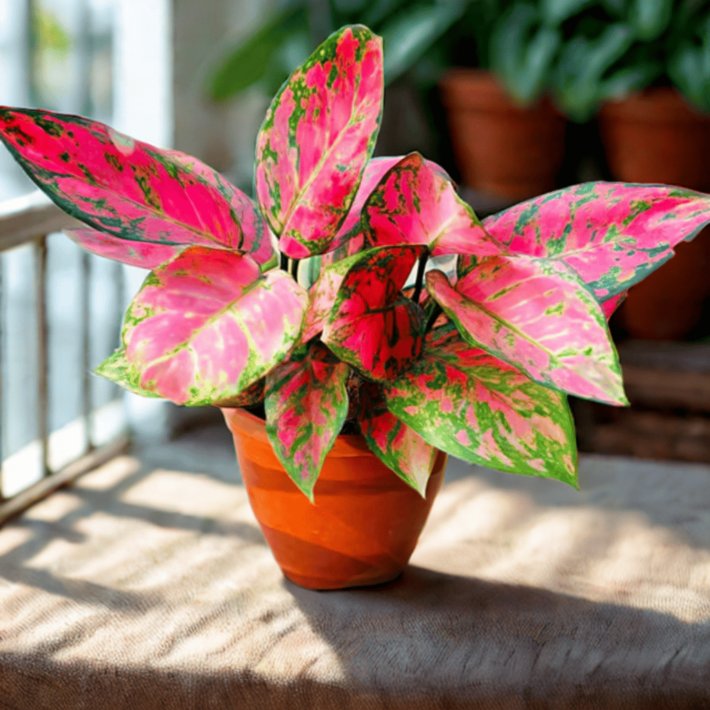 Christmas Special - Aglaonema Red Dalmation / Red Beauty Bushy in 4 Inch Nursery Pot