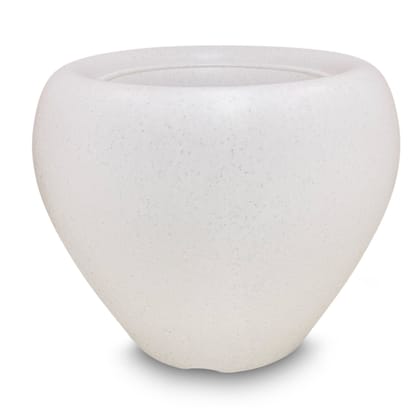 Buy 4 Inch White Apple Plastic Pot Online | Urvann.com