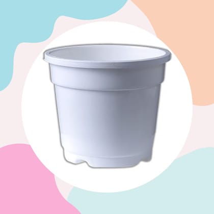 4 Inch white Nursery Pot