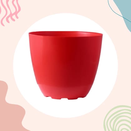 Free Gift - 4 Inch Red Premium Orchid Round Plastic Pot - Flash sale