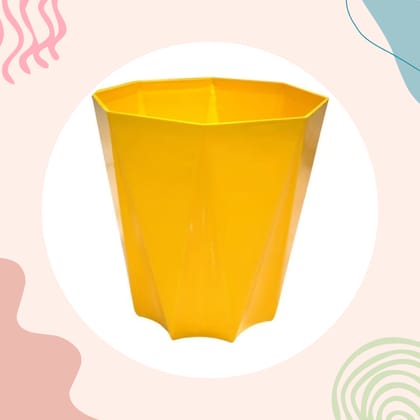 Free Gift - 4 Inch Yellow Premium Diamanti Plastic Pot - Flash sale