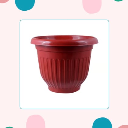 Free Gift - 8 Inch Terracotta Red Olive Plastic Pot - Flash Sale