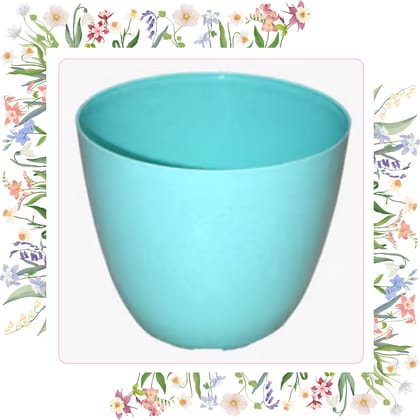 Free Gift - 4 Inch Blue Marble Premium Orchid Round Plastic Pot - Flash Sale