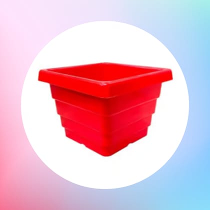 Free Gift - 4 Inch Red Premium Orchid Square Plastic Pot - Flash Sale