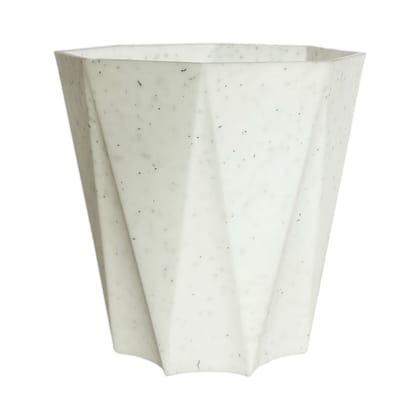 Buy 6 Inch Marble White Dyna Plastic Pot Online | Urvann.com