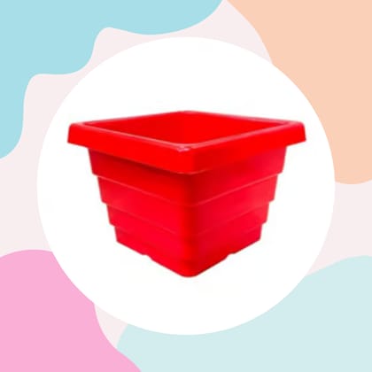 Free Gift - 4 Inch Red Premium Orchid Square Plastic Pot - Flash Sale