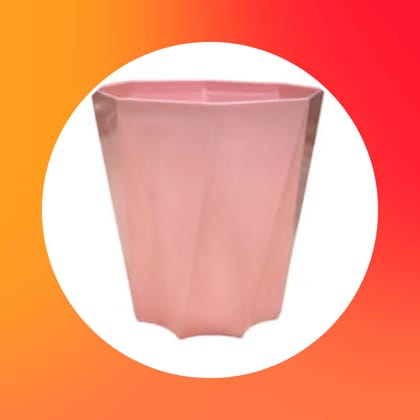 Free Gift - 4 Inch Pink Marble Premium Diamanti Plastic Pot - Flash Sale