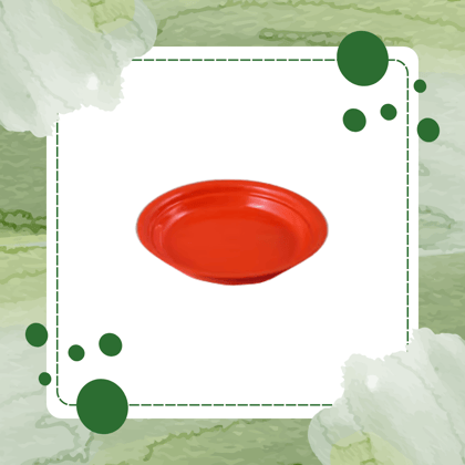 Free Gift - 5 Inch Terracotta Red Premium Round Trays - To keep under the Pots - Flash Sale